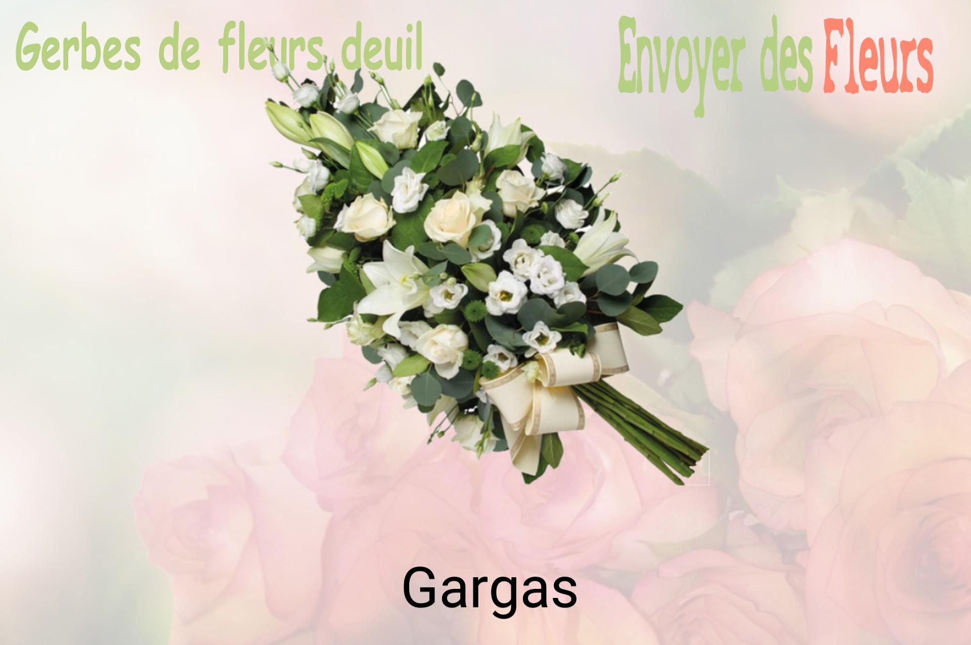 Gerbe de fleurs de deuil livrée à Gargas